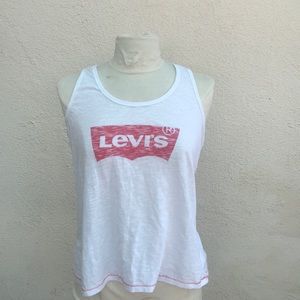 White Levi’s tank top